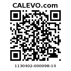 Calevo.com Preisschild 1130402-000098-14