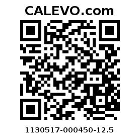 Calevo.com pricetag 1130517-000450-12.5