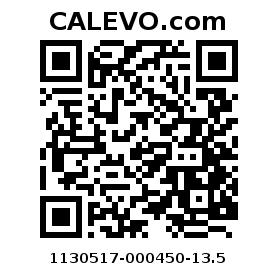 Calevo.com Preisschild 1130517-000450-13.5