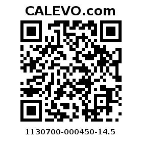 Calevo.com Preisschild 1130700-000450-14.5
