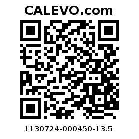 Calevo.com pricetag 1130724-000450-13.5