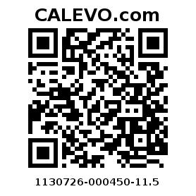 Calevo.com pricetag 1130726-000450-11.5