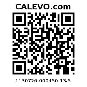 Calevo.com pricetag 1130726-000450-13.5