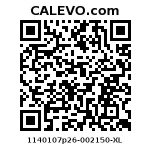 Calevo.com Preisschild 1140107p26-002150-XL