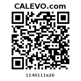 Calevo.com Preisschild 1140111s26