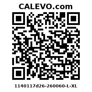 Calevo.com Preisschild 1140117d26-260060-L-XL