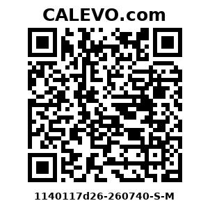 Calevo.com Preisschild 1140117d26-260740-S-M