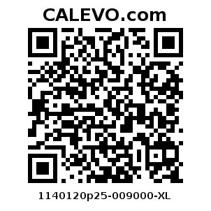 Calevo.com Preisschild 1140120p25-009000-XL