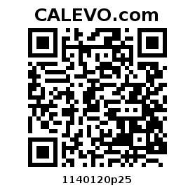 Calevo.com pricetag 1140120p25