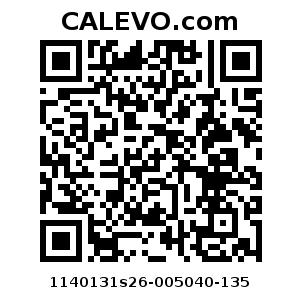 Calevo.com Preisschild 1140131s26-005040-135