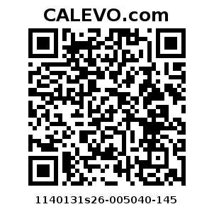 Calevo.com Preisschild 1140131s26-005040-145