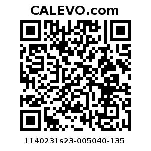 Calevo.com pricetag 1140231s23-005040-135