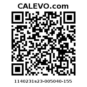 Calevo.com pricetag 1140231s23-005040-155