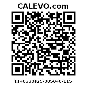 Calevo.com pricetag 1140330s25-005040-115