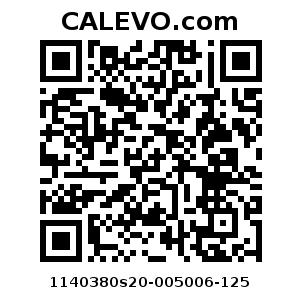 Calevo.com pricetag 1140380s20-005006-125