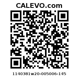 Calevo.com Preisschild 1140381w20-005006-145