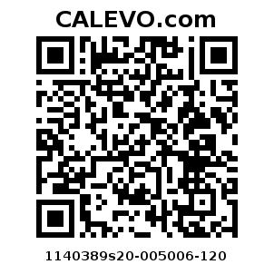 Calevo.com pricetag 1140389s20-005006-120