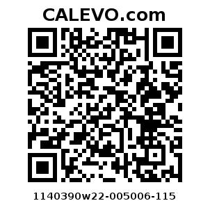 Calevo.com Preisschild 1140390w22-005006-115