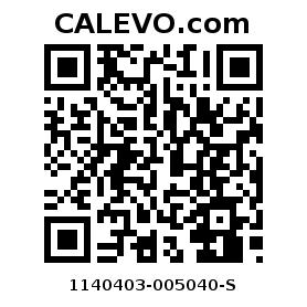 Calevo.com pricetag 1140403-005040-S