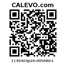 Calevo.com Preisschild 1140403p26-005680-L