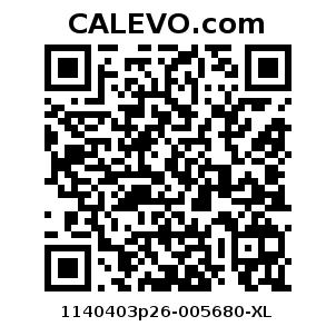 Calevo.com Preisschild 1140403p26-005680-XL