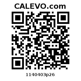 Calevo.com Preisschild 1140403p26