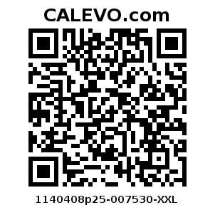 Calevo.com Preisschild 1140408p25-007530-XXL