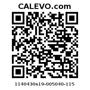 Calevo.com Preisschild 1140430s19-005040-115
