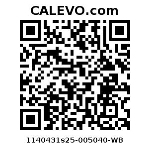 Calevo.com pricetag 1140431s25-005040-WB