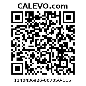 Calevo.com Preisschild 1140436s26-007050-115