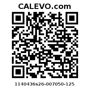 Calevo.com Preisschild 1140436s26-007050-125