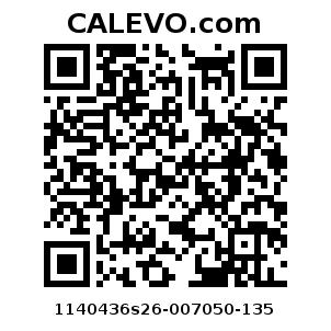 Calevo.com Preisschild 1140436s26-007050-135