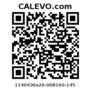 Calevo.com Preisschild 1140436s26-008160-145