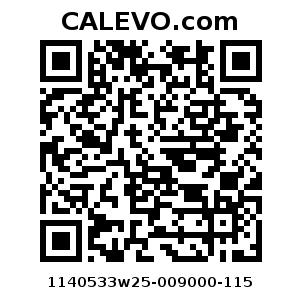 Calevo.com Preisschild 1140533w25-009000-115
