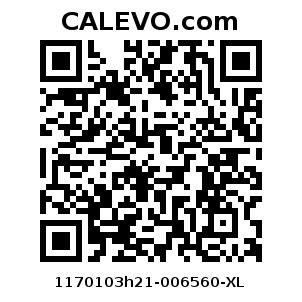 Calevo.com Preisschild 1170103h21-006560-XL