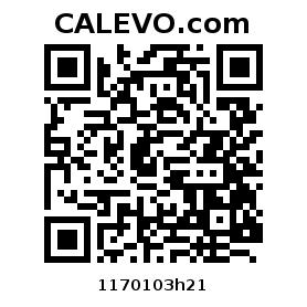 Calevo.com Preisschild 1170103h21