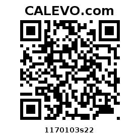 Calevo.com Preisschild 1170103s22