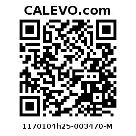 Calevo.com Preisschild 1170104h25-003470-M