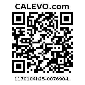 Calevo.com Preisschild 1170104h25-007690-L