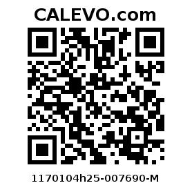 Calevo.com Preisschild 1170104h25-007690-M