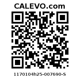 Calevo.com Preisschild 1170104h25-007690-S