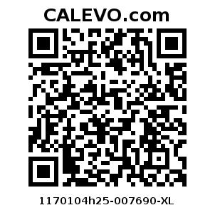 Calevo.com Preisschild 1170104h25-007690-XL