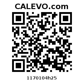 Calevo.com pricetag 1170104h25