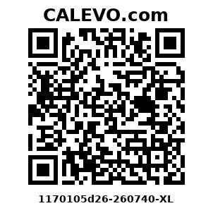 Calevo.com Preisschild 1170105d26-260740-XL