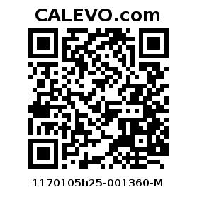 Calevo.com Preisschild 1170105h25-001360-M