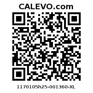 Calevo.com Preisschild 1170105h25-001360-XL