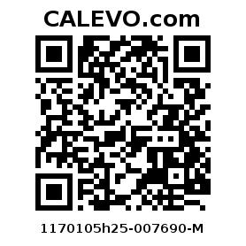 Calevo.com Preisschild 1170105h25-007690-M