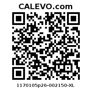 Calevo.com Preisschild 1170105p26-002150-XL