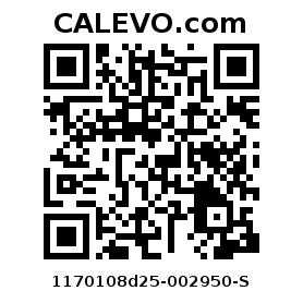 Calevo.com Preisschild 1170108d25-002950-S