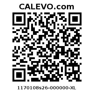 Calevo.com Preisschild 1170108s26-000000-XL